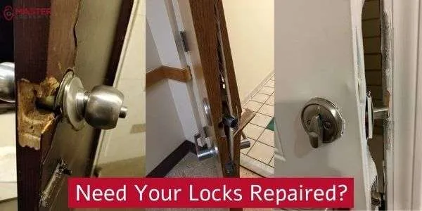 Break-in damage lock repair in Kensington MD