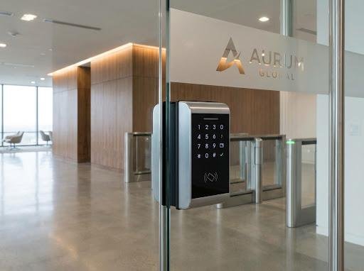 Commercial electronic access control system installation
